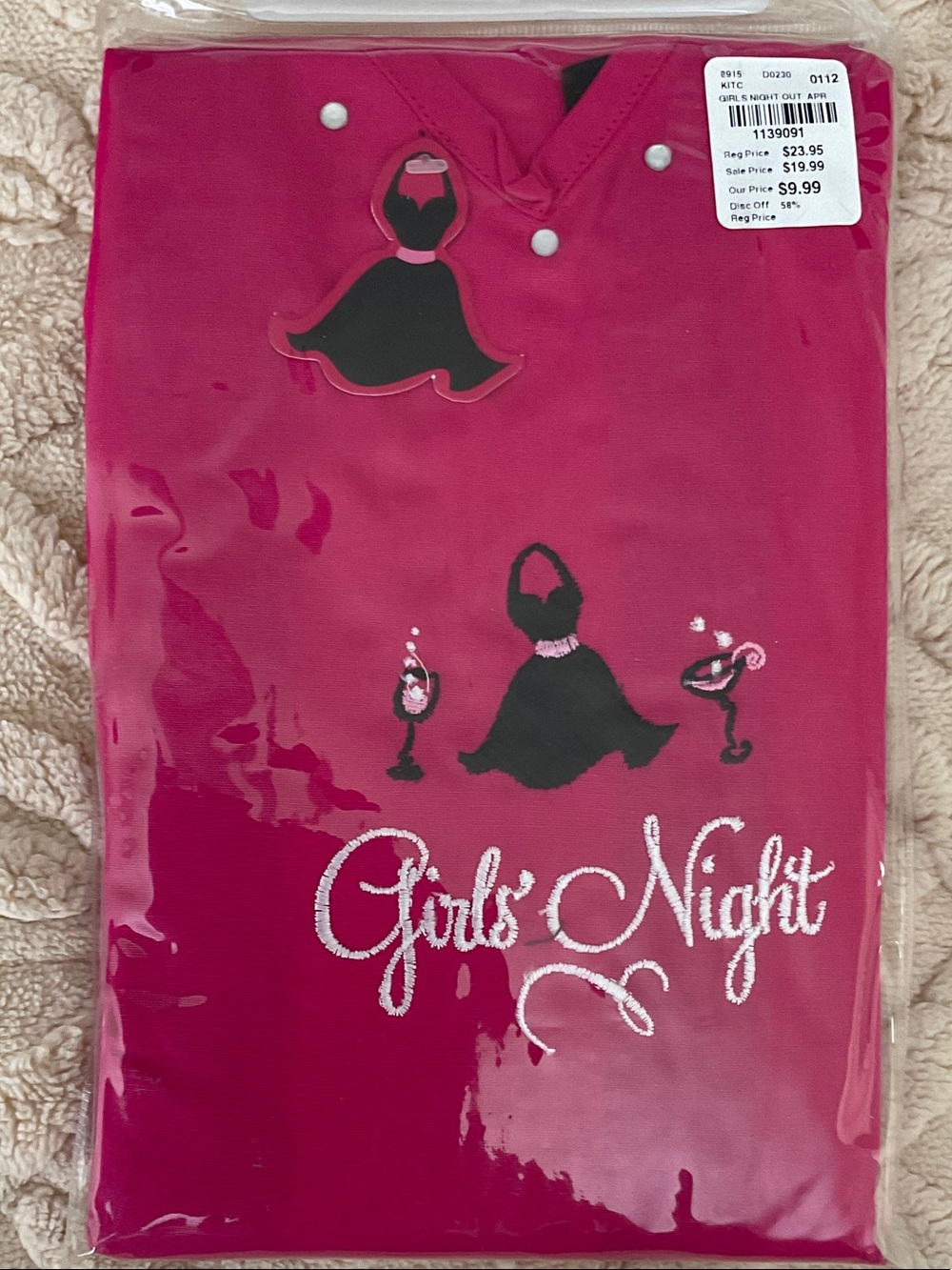 NWT - Fushia - Girls Night Apron